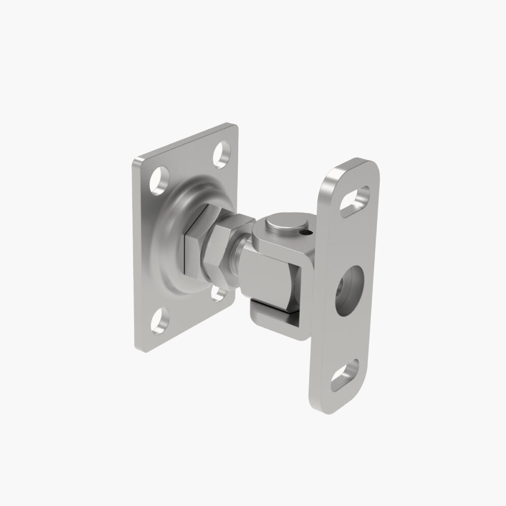 TEČAJ ZA VRATA S PLOŠČO M16 INOX, KOAL 243